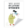 Children's poster We rise by lifting others 30X40 cm