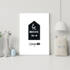 Children's poster Be brave 40X50 cm