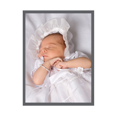 Your photo as a WIZARD poster 21x29,7 cm + grey photo frame