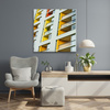 Canvas Print Apartment Building Block 90x90
