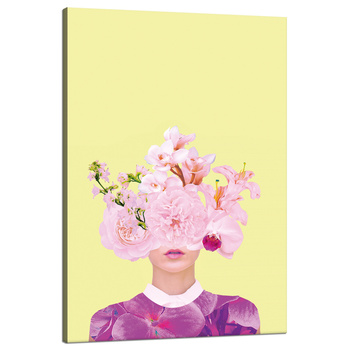 Canvas Print Purple and Pink Flowers 80x120 cm