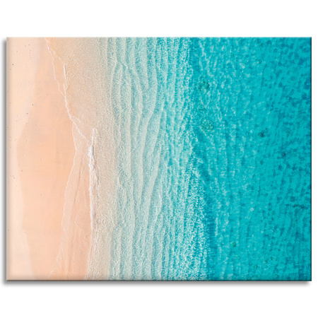 Canvas Print Beach and Sea Water Waves Nature 100x80 cm