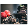 Canvas print Kitchen Raspberries with chocolate 40x30 cm