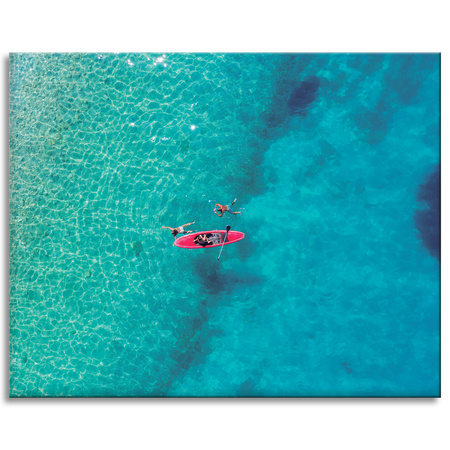 Canvas Print Kayak People Sun Water Holidays 100x80 cm