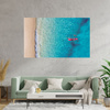 Canvas Print Rest People Beach Water 100x80 cm