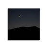 Canvas Print Nature Night Dark Moon Mountains 90x90