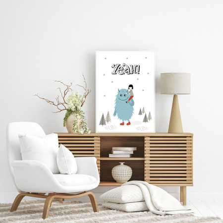 Poster Children's Yeah!_2 40X50 cm + gold frame