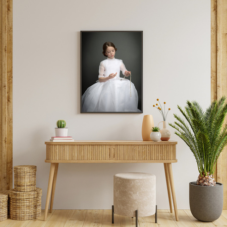 Your photo as a poster + gold frame 24x30 cm