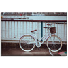 Canvas Print Vintage Bike in the City by the Bridge 90x60