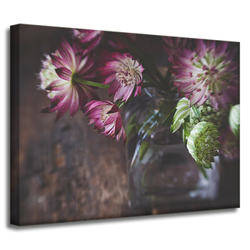 Canvas Print Botany Flowers in a Vase 40x30 cm