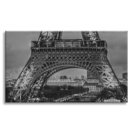 Canvas Print Architecture Eiffel Tower Black and White 40X30 cm