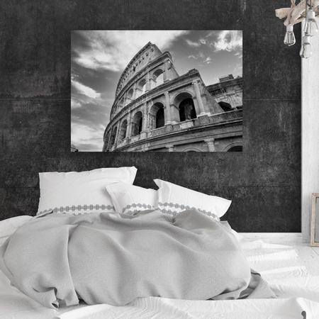 Canvas Print Architecture Colosseum black and white 100X80 cm