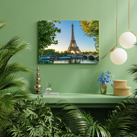 Canvas Print Architecture Eiffel Tower 100X80 cm