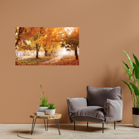 Canvas Print Oil Art Autumn Forest 100x80 cm