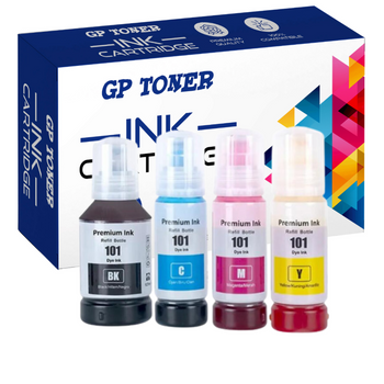 Set of 4x Replacement ink for Epson EcoTank 4260 4150 6276 GP-E101CMYK