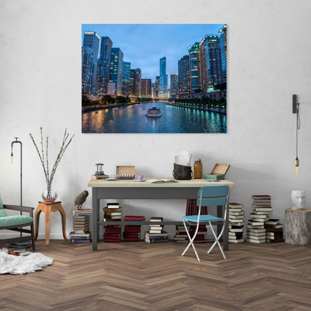 Canvas Print Chicago Architecture 120X60 cm