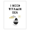 Children's poster I need vitamin sea_2 40X50 cm + gold frame