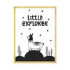 Children's Little explorer poster 40X50 cm + gold frame