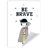 Children's poster Be barave Indian 21X29.7 cm