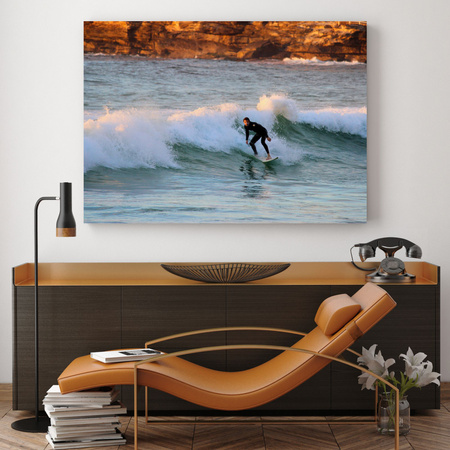 Canvas Print People Surfer 40x30 cm
