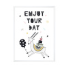 Birthday Poster Enjoy your day 50X70 cm + white frame