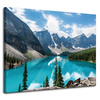 Canvas Print Nature Mountains Forest Blue Water 100x80 cm