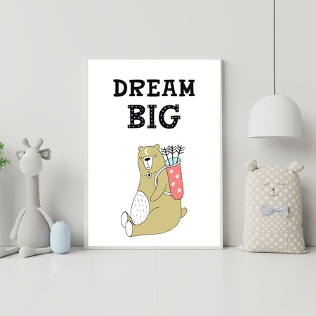 Poster Children's Dream big_2 40X50 cm + silver frame