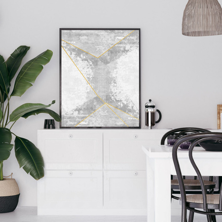 Poster Abstraction_3 40X50 cm + gold frame