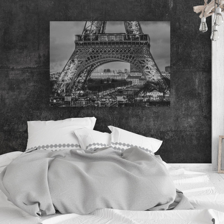 Canvas Print Architecture Eiffel Tower Black and White 40X30 cm