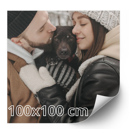 Your photo on the 100x100 cm designer poster