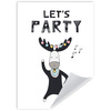 Let's party Birthday Poster 50X70 cm