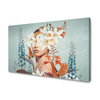 Canvas Print Girl Beauty Flowers Nature 100x80 cm