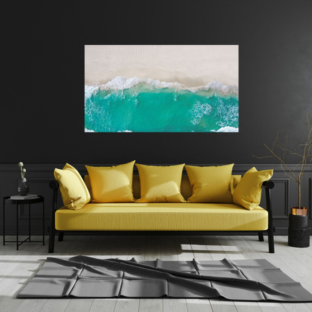 Canvas Print Waves Beach Sand Water 100x80 cm
