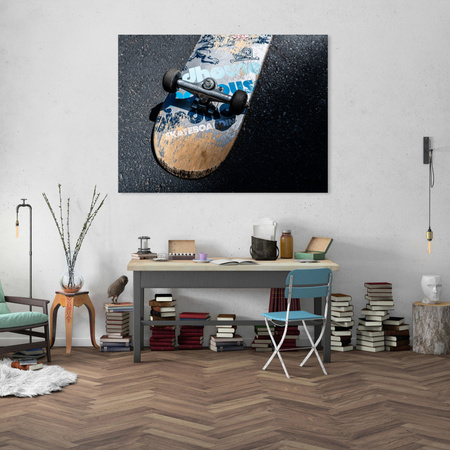 Canvas Print Youth Skateboard 40x30 cm