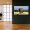 Canvas Print Elephant Africa Savannah Nature Art 100x80 cm