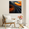 Canvas Print Abstraction Swirls Spirals 90x90