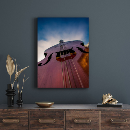 Canvas Print Music Double Bass 30x40 cm