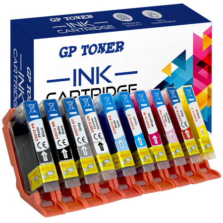 Set of 10x Replacement ink for Canon PGI-72 Pixma Pro 10 GP-C72-KPL10SZT