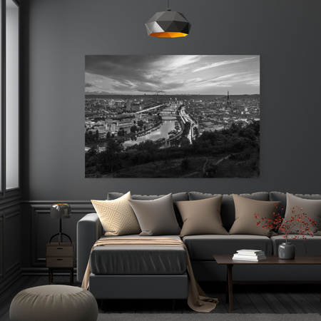 Canvas Print Architecture Rouen Black and White 40X30 cm