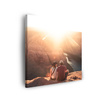 Canvas Print Grand Canyon Couple Sun River 90x90