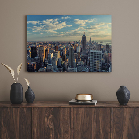 Canvas Print Architecture Sunset Manhattan 120X60 cm