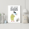Children's poster We rise by lifting others 30X40 cm