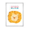 Children's Roar poster 24X30 cm + silver frame