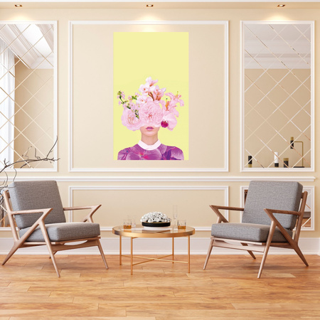 Canvas Print Purple and Pink Flowers 80x120 cm