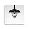 Canvas Print Youth Basketball Basket Black and White 90x90