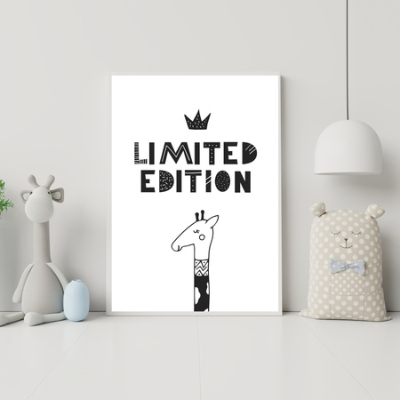 Children's poster Limited edition 40X50 cm + gold frame