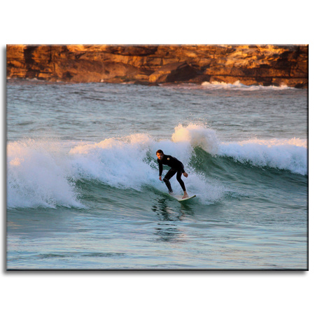 Canvas Print People Surfer 40x30 cm