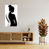Canvas Print Black and White Woman Art Pose 80x120 cm