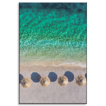 Canvas Print Beach Rest Holidays Water Waves 80x120 cm