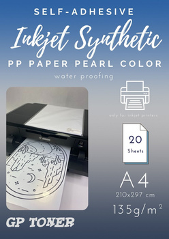 Self-adhesive synthetic pearl paper A4 PAP-CSF006